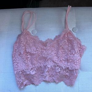 pink lace bra (no pads)
